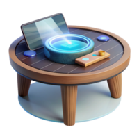 wonderful artistic Interactive Smart Table Digital Display, Controls, and Sensory Elements original png