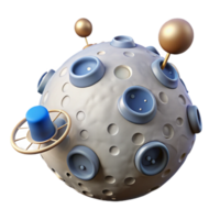 impressive classic Celestial Sphere with Buttons and Antennae premium png