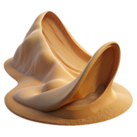 serene abstract Sand Dune Slide Abstract 3D Render of Sculpted Sand detailed png