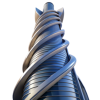 dramatic creative Spiral Skyscraper Futuristic Architecture Design professional png