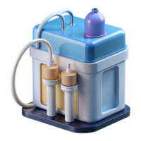 elegant rustic Home Water Purification System Dual Filter, Compact Design genuine png