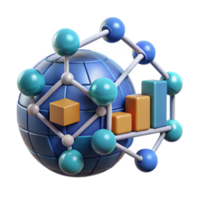 elegant traditional Global Network Growth Data Visualization and Interconnectivity high quality png