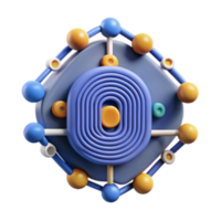 stunning traditional Abstract 3D Network Structure Circular, Colorful, Connected Nodes genuine png
