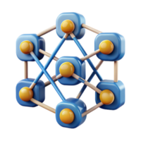 serene traditional Networked Cubes Exploring Complex System Interconnectivity authentic png