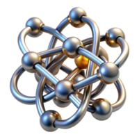 serene vintage Complex Network Structure Interconnections and Nodes detailed png