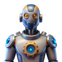 stunning modern Friendly Robot 3D Render of Futuristic Bot authentic png