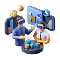 extraordinary modern Virtual Reality Collaboration Data Visualization and 3D Modeling high resolution png
