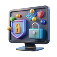 elegant minimalist Cybersecurity Protecting Digital Assets with Encryption and Multi-layered Security authentic png