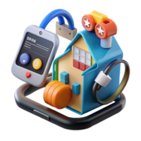 stunning minimalist Smart Home Control Mobile App, Security, Automation professional png