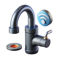 elegant modern Smart Faucet Water Conservation IoT Technology premium png