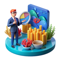 serene artistic Data Visualization Charts, Graphs Business Insights genuine png