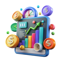 extraordinary traditional Financial Growth Data Analysis and Chart Visualization genuine png