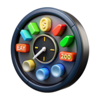 dramatic traditional Interactive Control Panel Colorful Buttons, Easy Navigation, Timer 4K png
