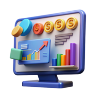 extraordinary minimalist Financial Dashboard Visualizing Growth Data Insights 4K png