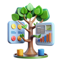 elegant abstract Financial Growth Data-Driven Strategies Visualized Progress high resolution png