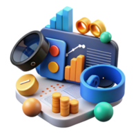 dramatic abstract Data Analysis Visualizing Business Growth Financial Insights genuine png