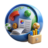 vibrant abstract Global Business Analytics Reports, Charts, and Data Insights authentic png