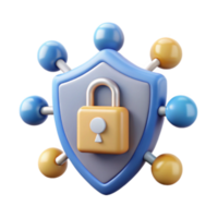 serene modern Network Security Protecting Data with Enhanced Encryption detailed png