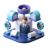 impressive traditional Centralized System Management Efficient Workflow Resource Allocation premium png