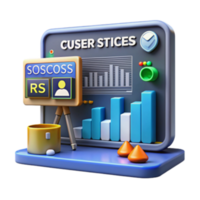 serene classic User Statistics Dashboard Monitoring Key Performance Indicators high resolution png