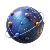 elegant abstract Global Network Connectivity Interconnected System Visualization genuine png