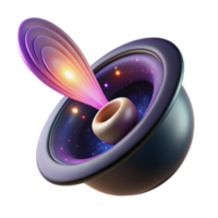 impressive artistic Cosmic Confluence A 3D Render of Celestial Bodies original png