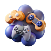 wonderful modern Gaming Controllers A Colorful 3D Render genuine png