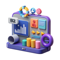 magnificent modern B2B Business Analytics Dashboard Data Visualization Reporting premium png