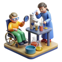 stunning modern Accessibility in STEM Inclusive Science Experiment premium png