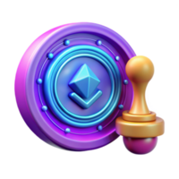 elegant abstract Cryptocurrency Token Validation Digital Asset Verification Process high resolution png
