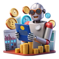 dramatic artistic AI-Powered Crypto Investment Analysis A Robots Guide to Financial Markets high quality png
