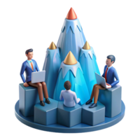 magnificent abstract Teamwork, Peak Performance, and Collaborative Growth authentic png