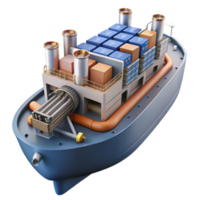 extraordinary vintage Cargo Ship Efficient Container Vessel with Advanced Engine original png