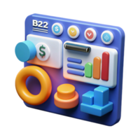 elegant minimalist Business Analytics Dashboard Visualizing Key Metrics genuine png