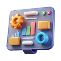 vibrant creative Data Visualization Dashboard Charts, Graphs Metrics 4K png