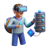 vibrant abstract Exploring Virtual Worlds A VR Users Journey authentic png
