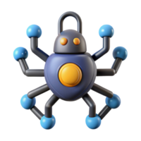 dramatic abstract 3D Render Multi-limbed Robot Design original png