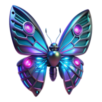 extraordinary minimalist Cybernetic Butterfly A Futuristic Insect Design original png