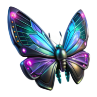 magnificent rustic Cybernetic Butterfly Futuristic Insect Design 4K png
