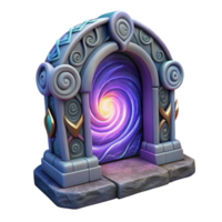 magnificent abstract Mystic Portal 3D Render 4K png