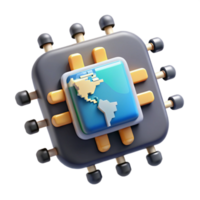 serene traditional Global Network Microchip Connectivity, Data Processing, and Worldwide Reach exclusive png