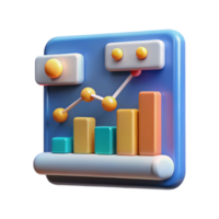 extraordinary creative 3D Data Visualization Charts, Graphs Trends genuine png