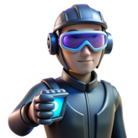 dramatic abstract 3D Render Futuristic Agent high resolution png
