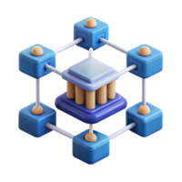 dramatic classic Networked Cube Decentralized System Architecture high resolution png