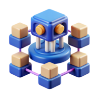 beautiful artistic Data Cube Network Decentralized System Architecture high resolution png