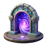 stunning artistic Magical Portal 3D Render authentic png
