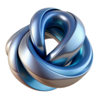 magnificent abstract Blue 3D Abstract Knot Illustration original png