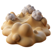 elegant rustic Abstract 3D Render Cellular Structures, Organic Forms, Beige and White Texture original png