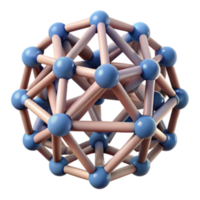 dramatic creative Complex Network Structure Interconnected Nodes and Bonds high resolution png