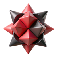 magnificent modern Red and Black 3D Geometric Abstract Background high resolution png